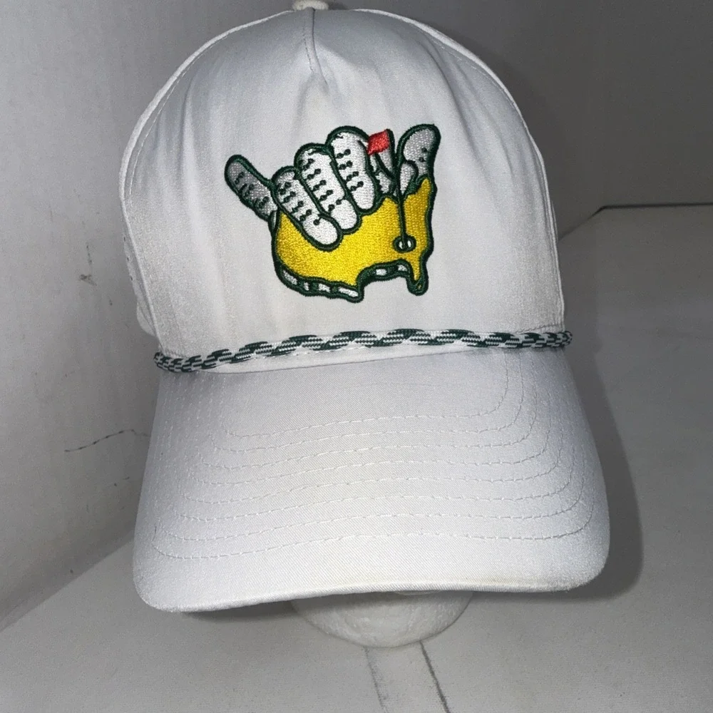 Masters Strap Back Mens One Size White Golf Augusta Nationals Sports Hat Cap